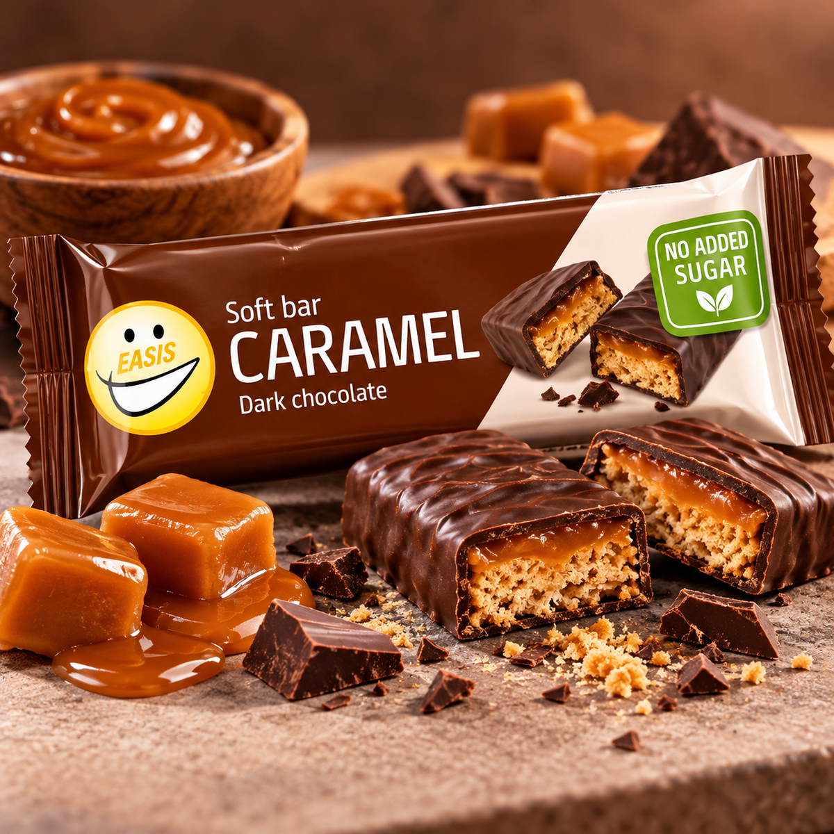 Proteinbar Riegel ohne zuckerzusatz Karamell