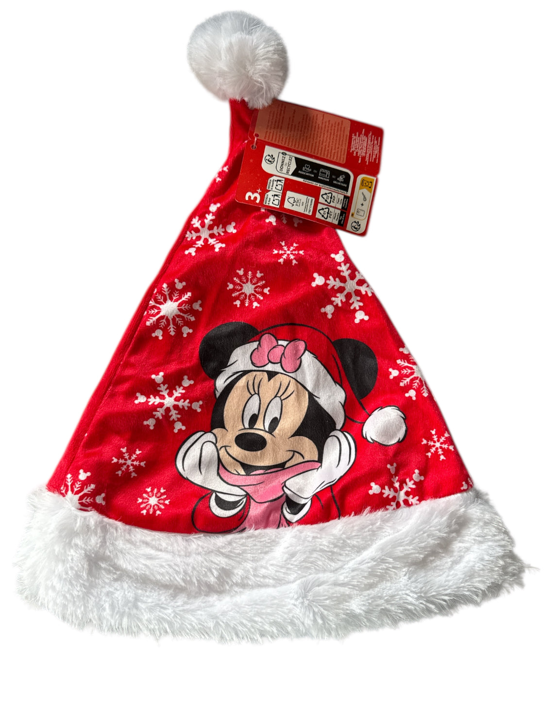 Weihnachtsmütze Kinder Gr.54 Minnie Maus
