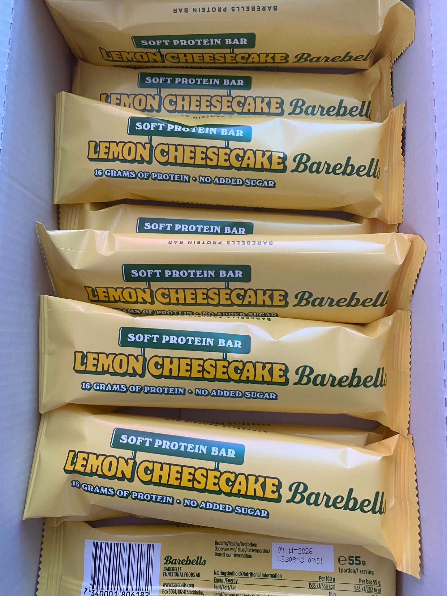 Barebells Protein Riegel Lemon Cheesecake 55g