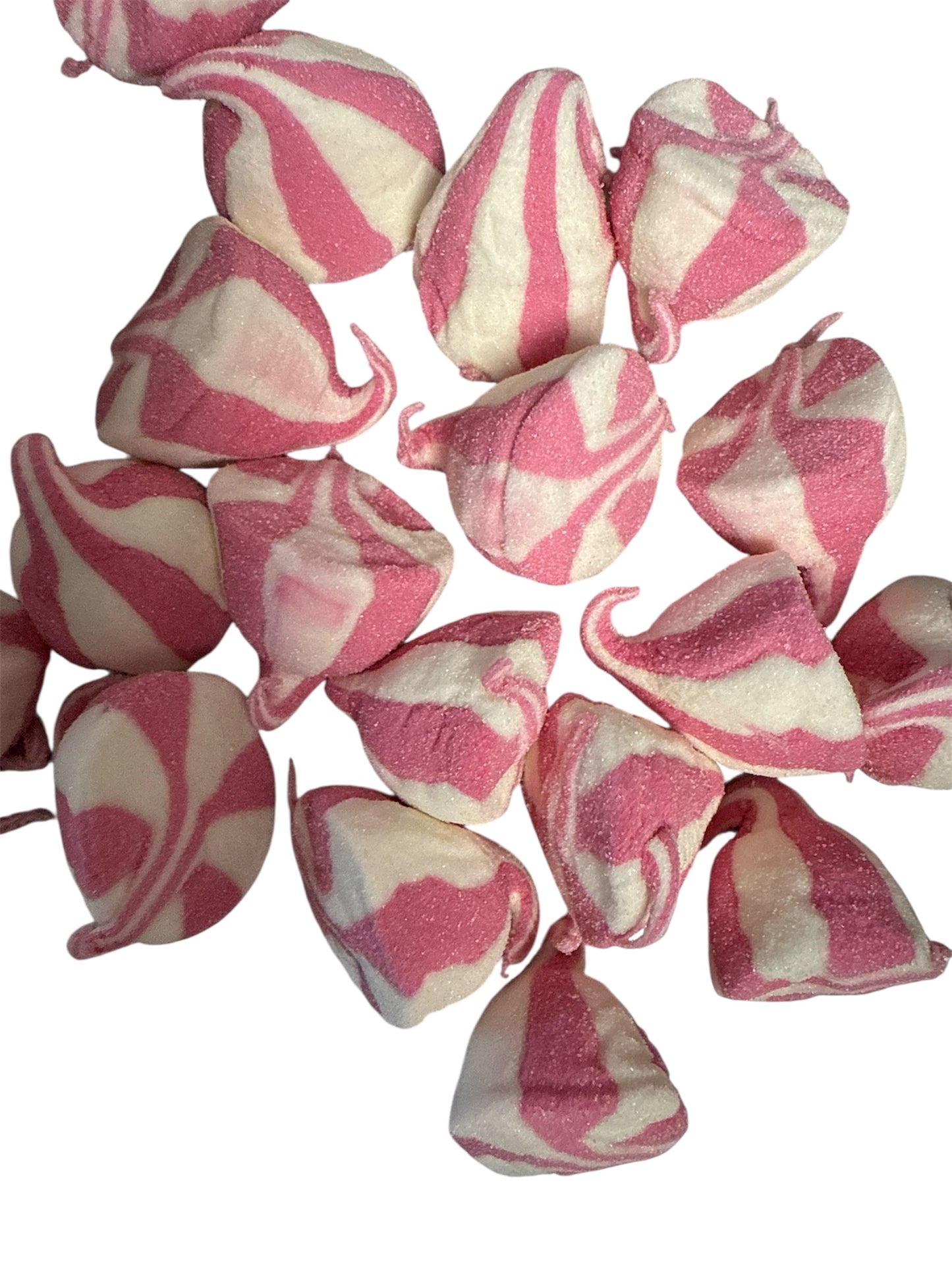 Mellow Tropfen gestreift rosa 100g