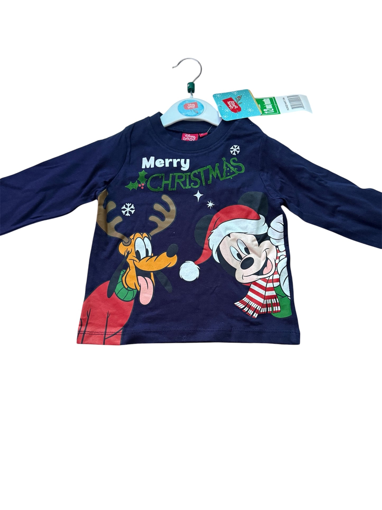 Shirt Weihnachten Mickey Gr.74