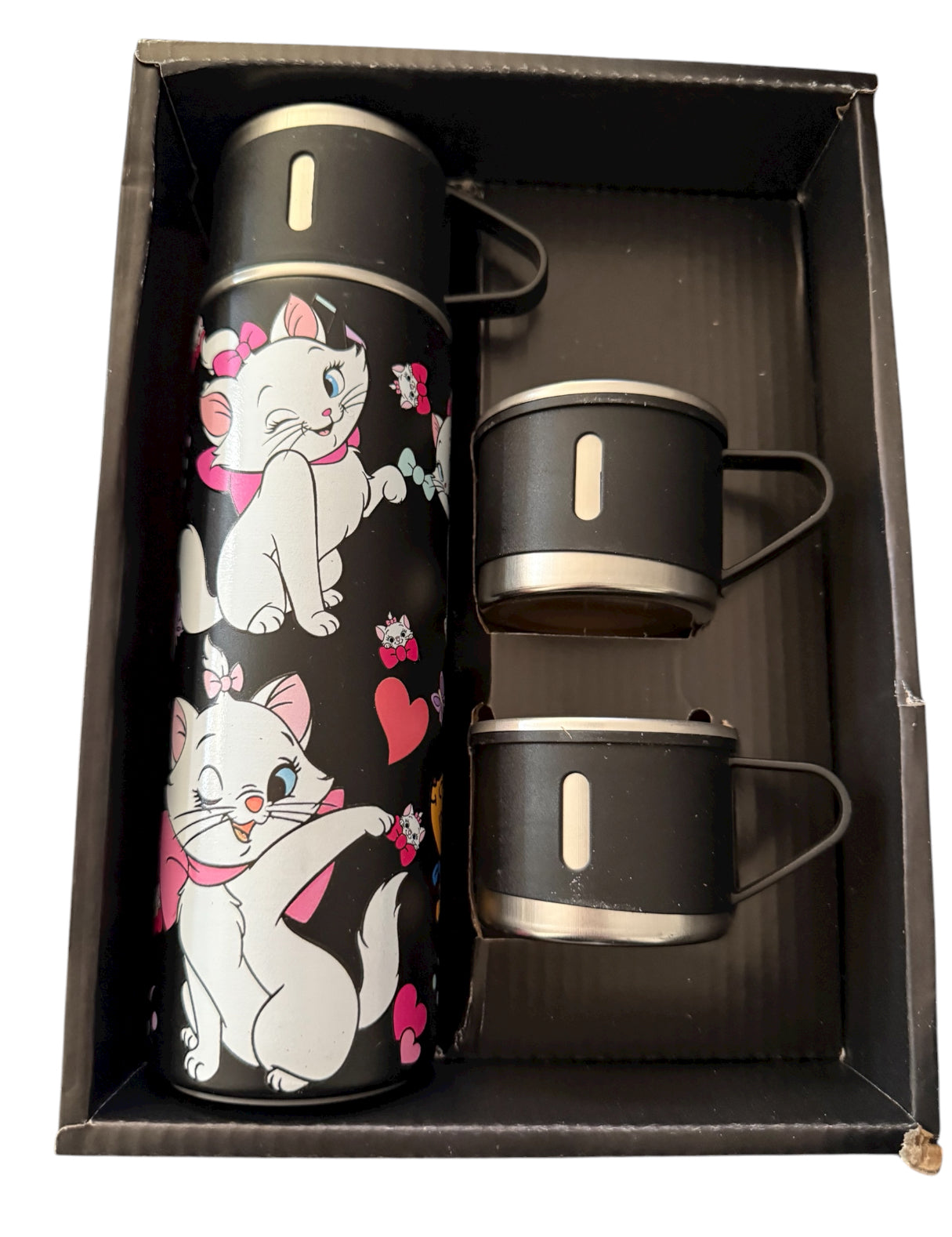 Thermosflasche mit Bechern Marie