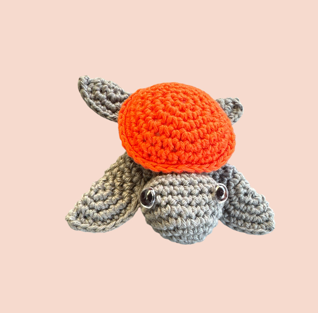 Kleine Schildkröte gehäkelt