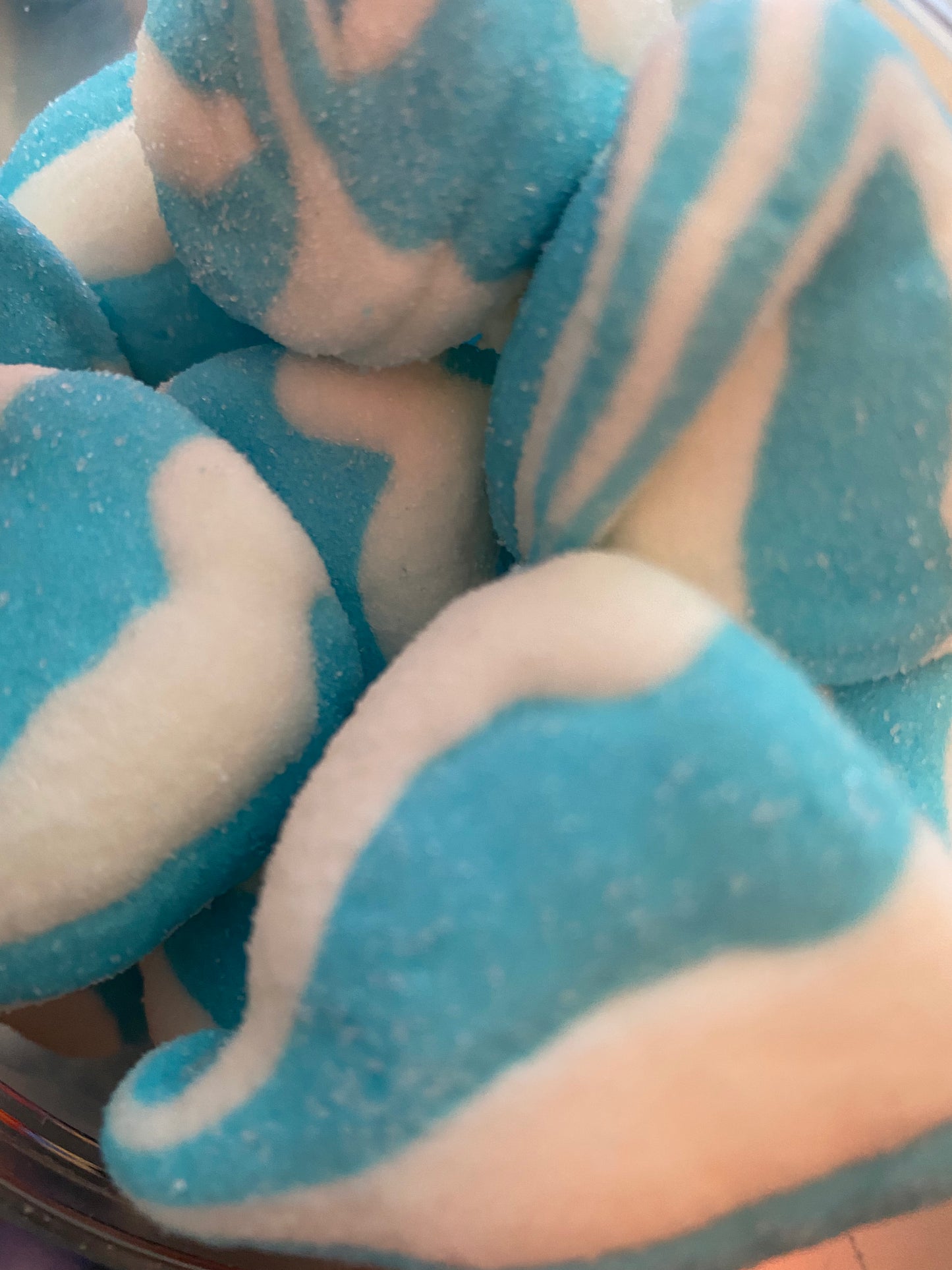 Mellow Tropfen gestreift blau