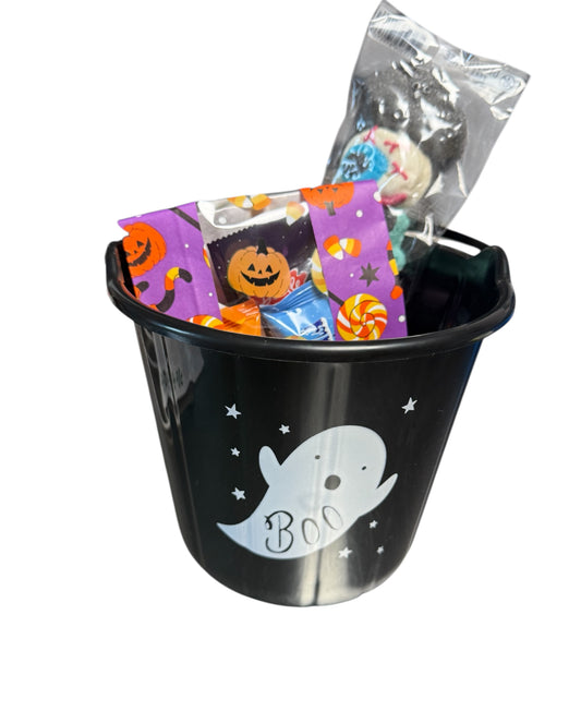 Halloween Eimer klein schwarz