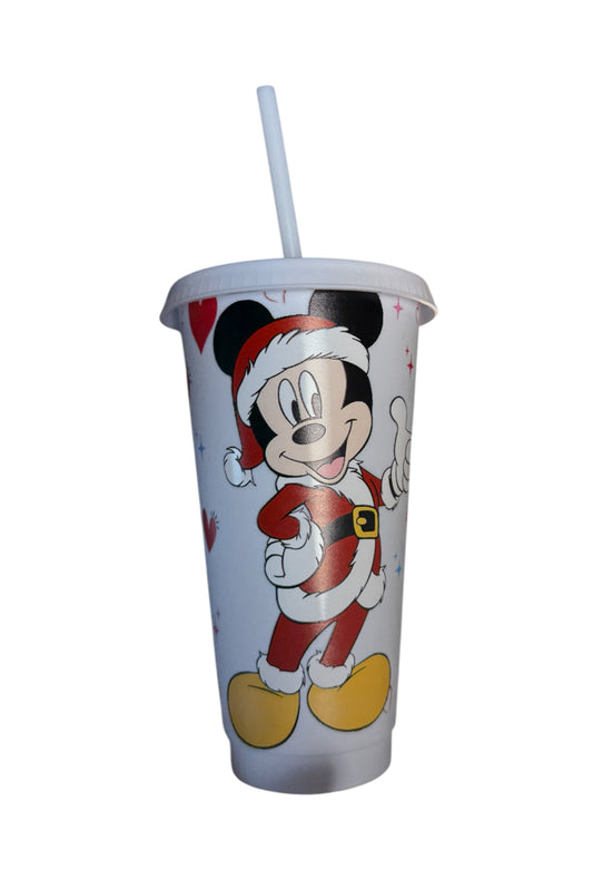 Strohhalm Becher Mickey Maus Christmas
