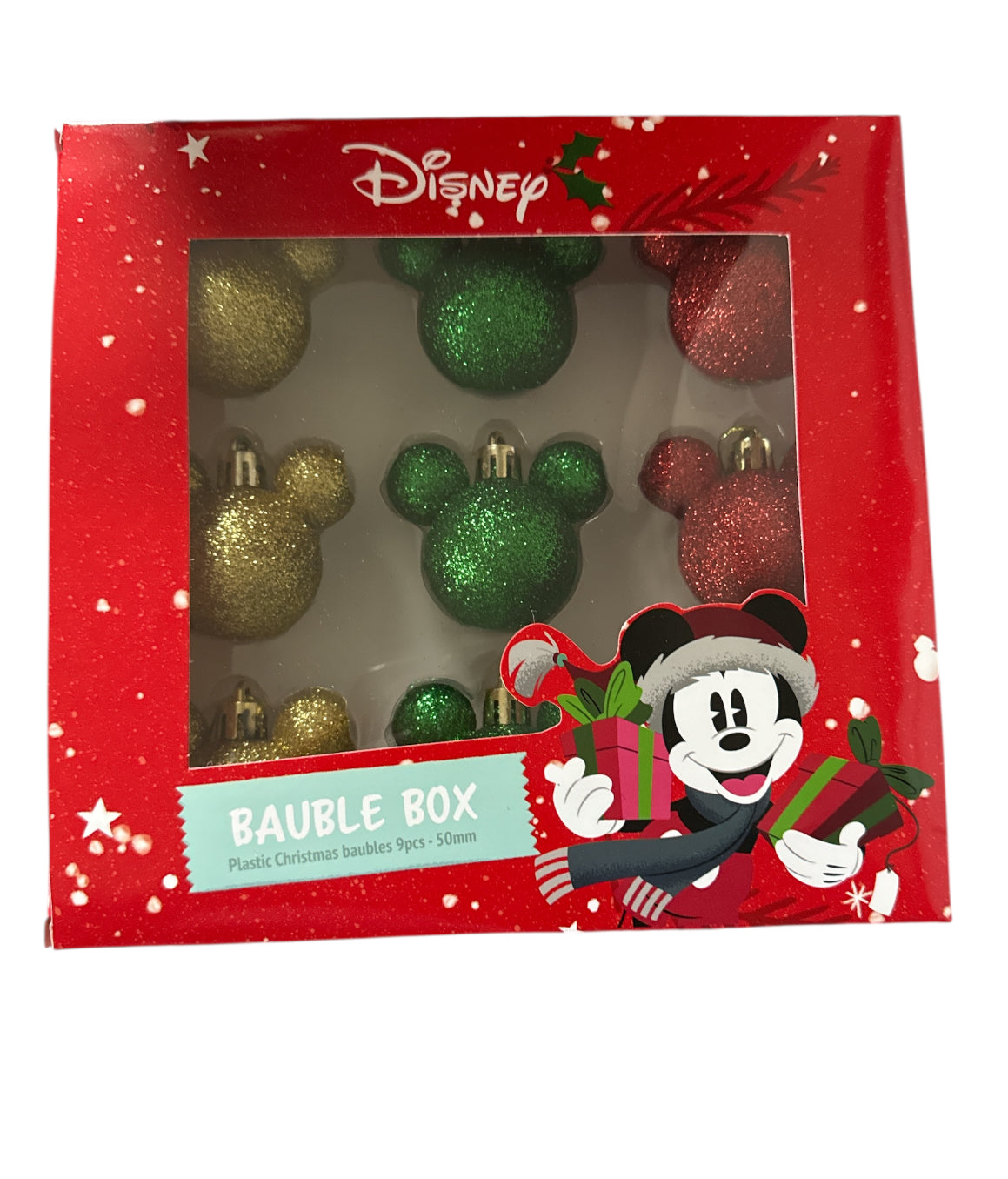9er Weihnachtskugel klein Mickey Maus