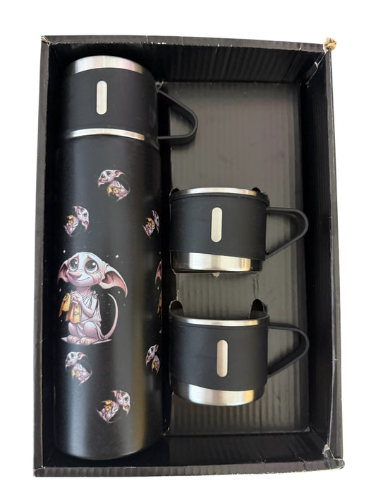 Thermosflasche mit Bechern Dobby Harry Potter