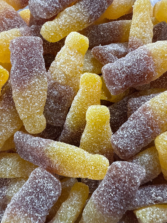 Saure Cola Mango Flaschen