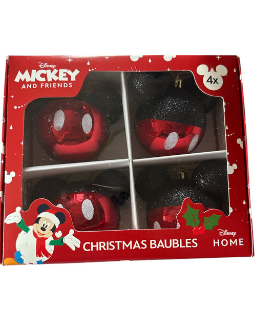 4er Weihnachtskugeln Mickey Maus Hose