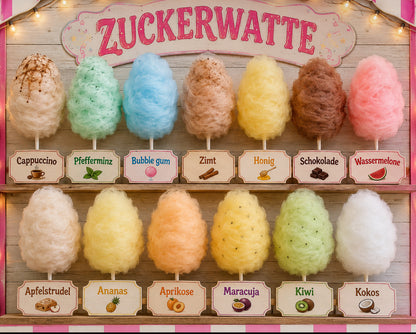 Selbstgemachte Zuckerwatte 20g