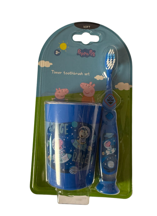 Zahnbürste mit Timer und Becher Schorsch