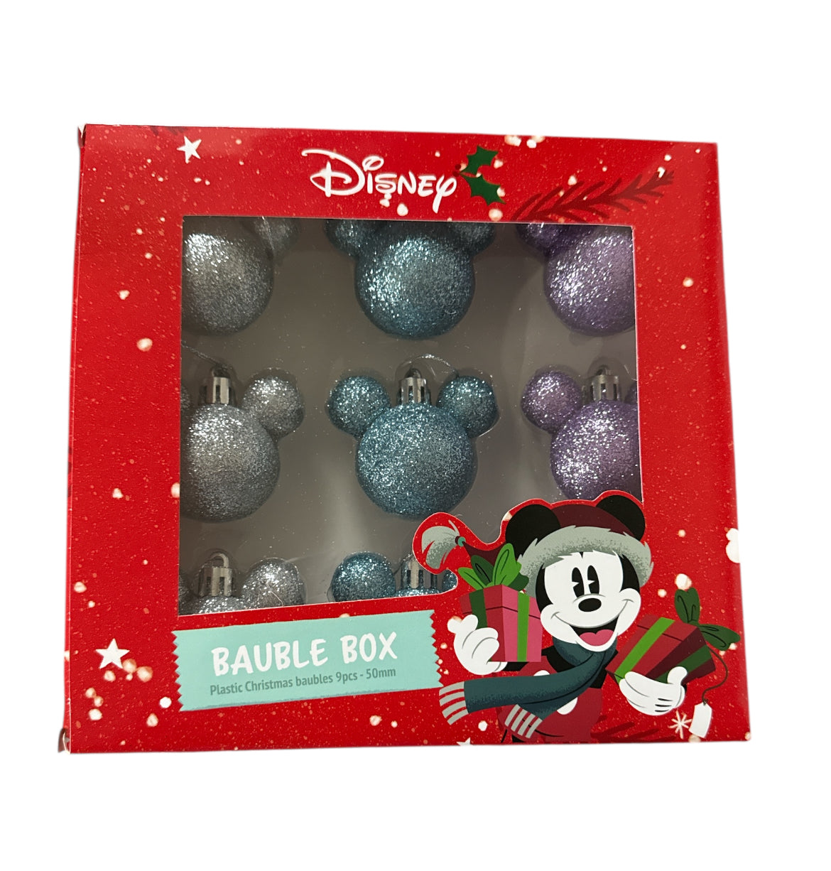 9er Weihnachtskugel klein Mickey Maus