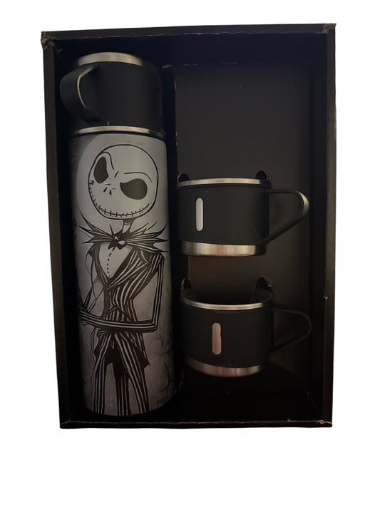 Thermosflasche mit Bechern Jack Skellington
