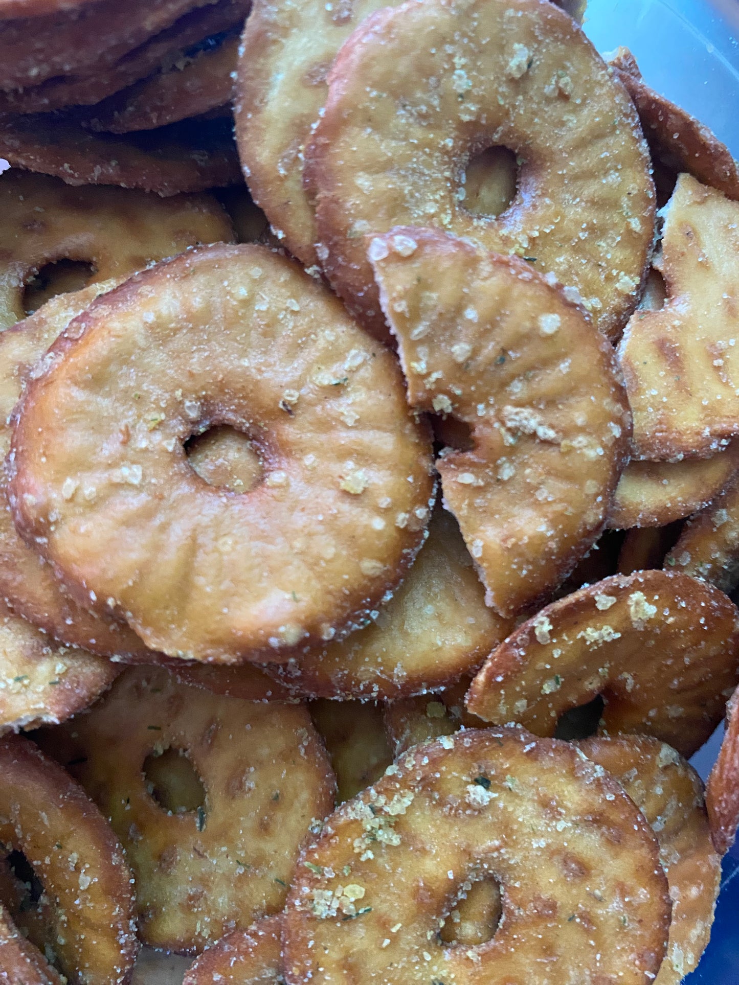 Laugengebäck Chips Honig-Onion
