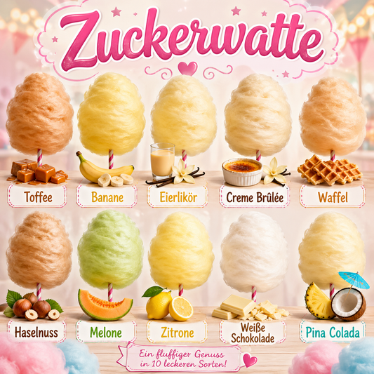 Selbstgemachte Zuckerwatte 20g