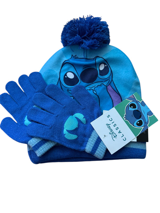 Stitch Wintermütze mit Handschuhen