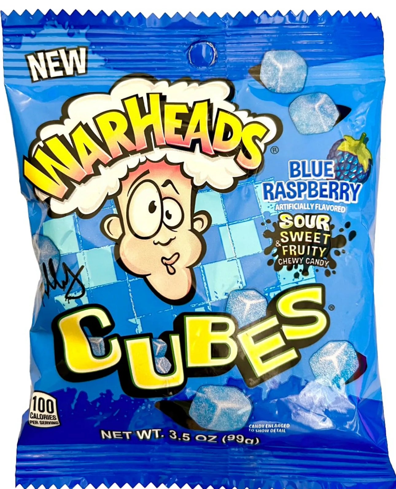 Warheads Cubes Blue Raspberry 99g