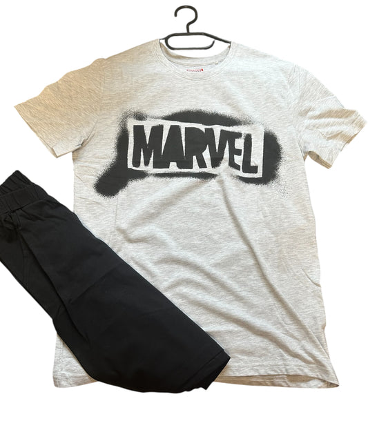 Kurzes Set Marvel Herren grau