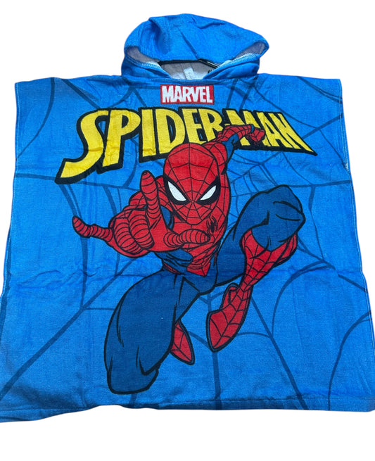 Poncho Spider Man Blau