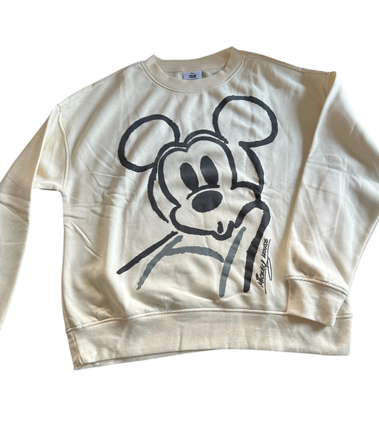 Pullover Mickey creme