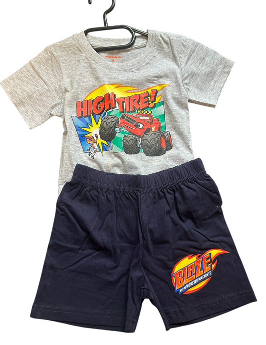 Kurzes Set Blaze Monstertruck grau