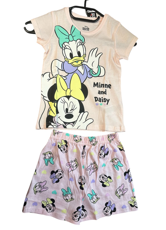 Kurzes Set Minnie Maus und Daisy Rosa