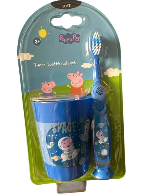 Zahnbürste mit Timer und Becher