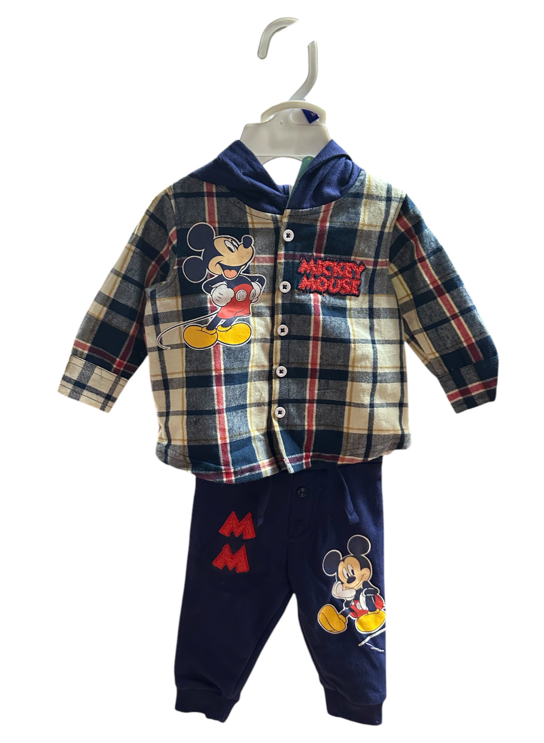 2 Teiler Mickey karohemd