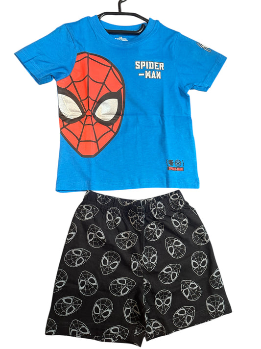 Kurzes Set Spider Man Blau