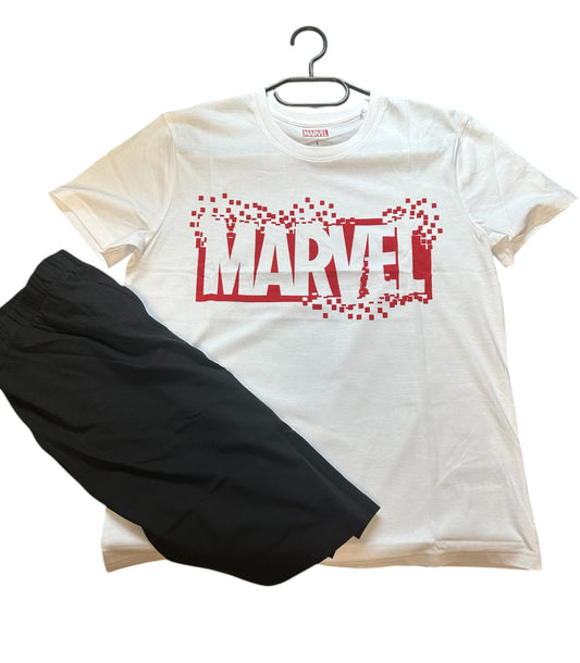 Kurzes Set Marvel Herren weiß