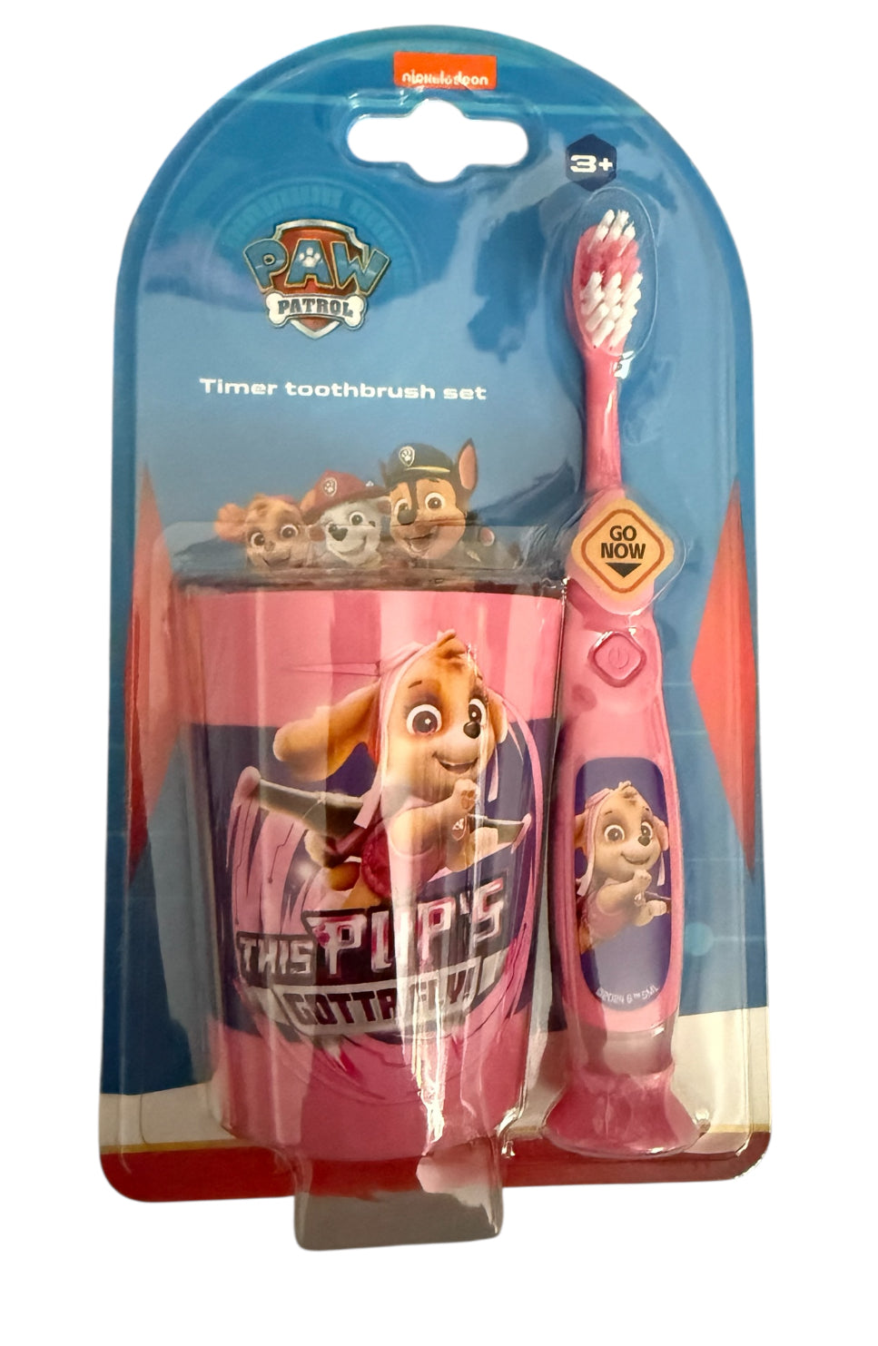 Zahnbürste mit Timer und Becher