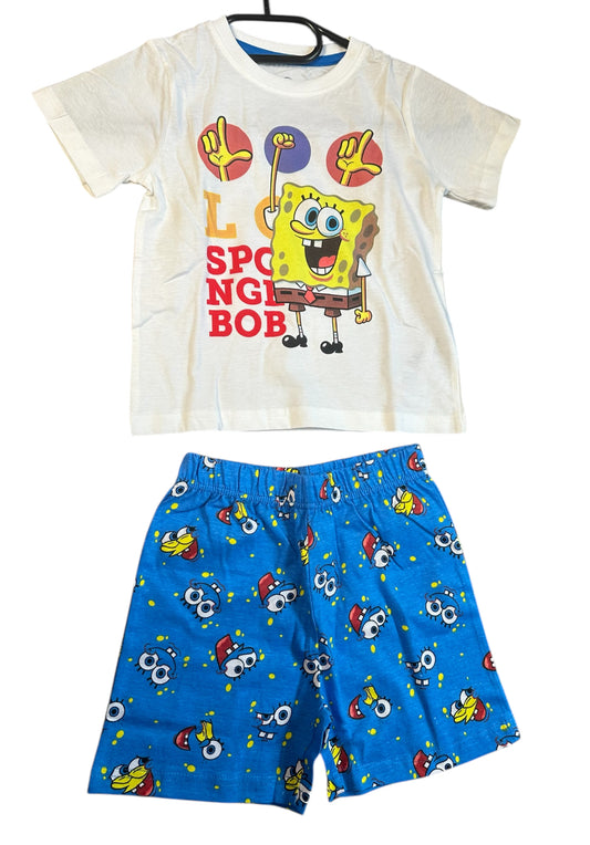 Kurzes Set Spongebob blau