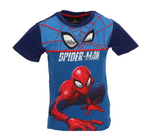T Shirt Spiderman blau