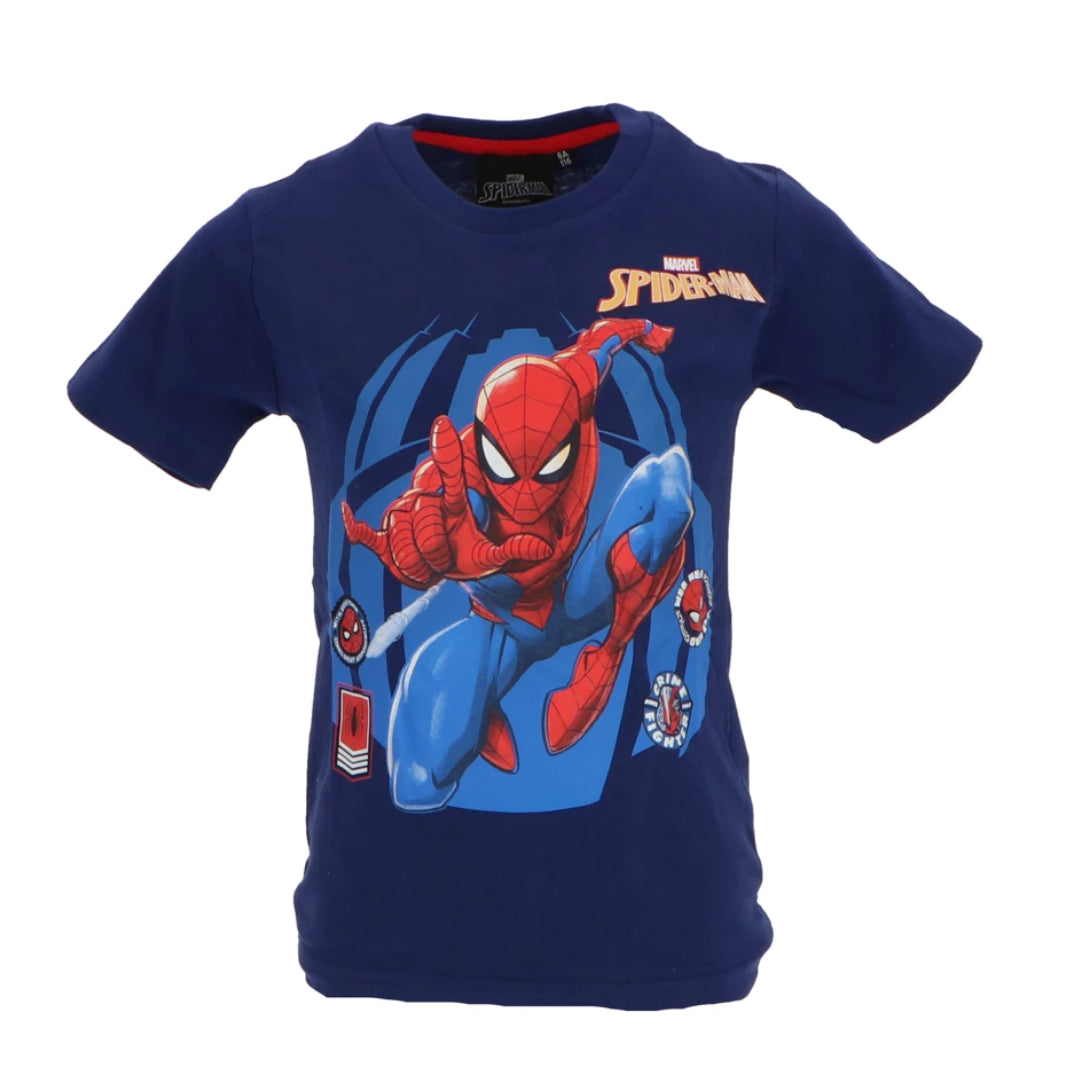 T Shirt Spider Man dunkelblau