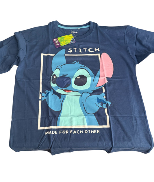 T Shirt Stitch Damen blau