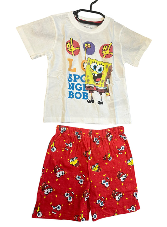 Kurzes Set Spongebob Rot