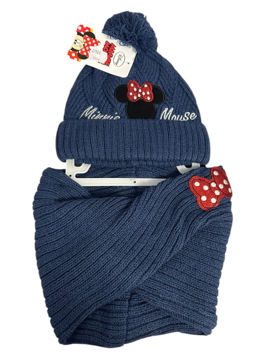 Mütze und Schal Set Minnie Gr.52