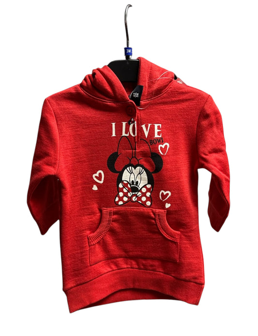 Long Hoodie Minnie rot