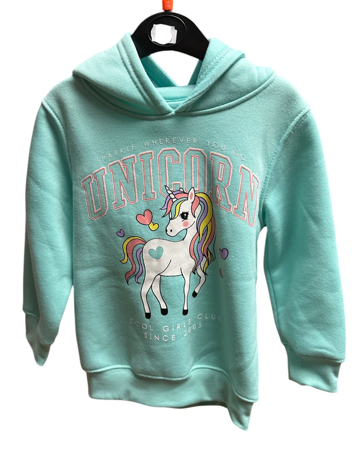 Hoody Einhorn türkis gr.110