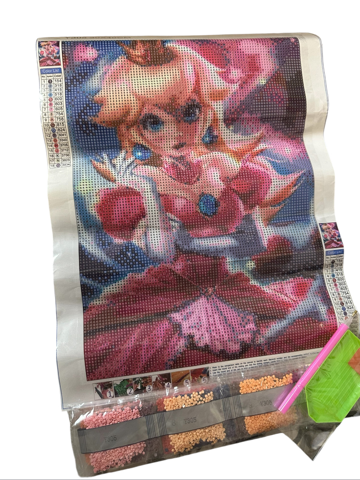 Diamond painting Peach Super Mario