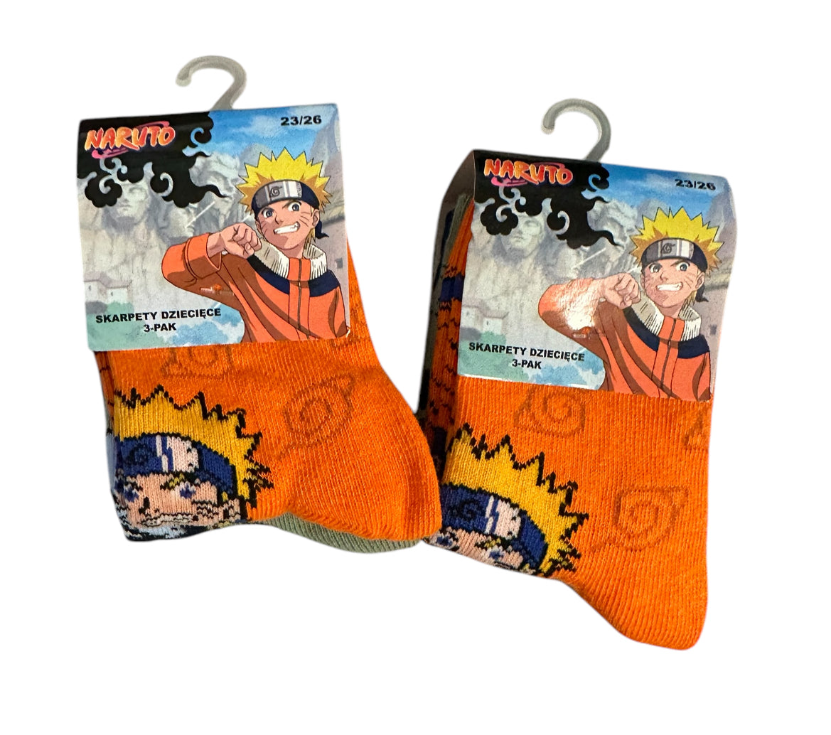 3er pack Naruto Socken Gr.23/26