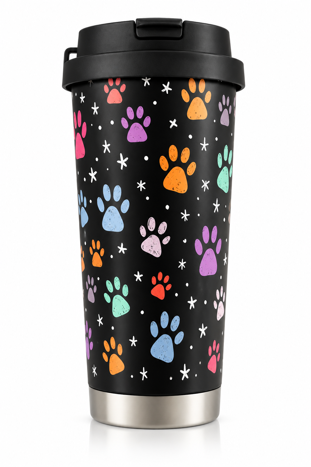 Thermobecher Coffee Pfoten bunt